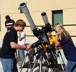 teens at the telescopes
