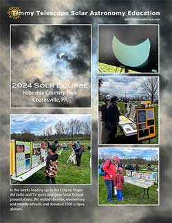 more pictures of the 2024 Solar Eclipse at Hibernia County Park, Coatesville, PA